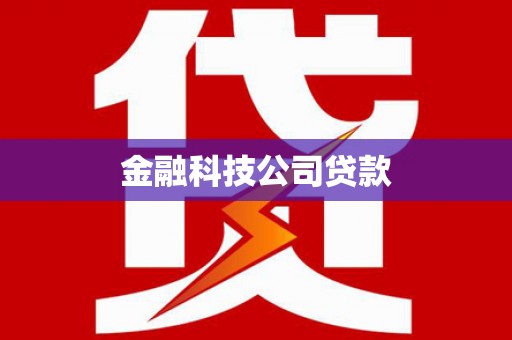 通城金融科技公司贷款