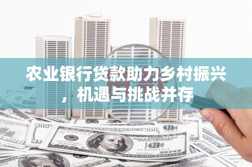 通城农业银行贷款助力乡村振兴，机遇与挑战并存