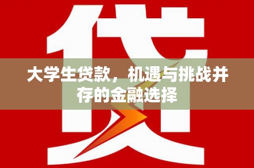 通城大学生贷款，机遇与挑战并存的金融选择