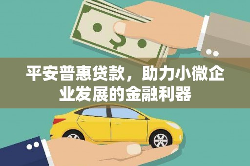 通城平安普惠贷款，助力小微企业发展的金融利器
